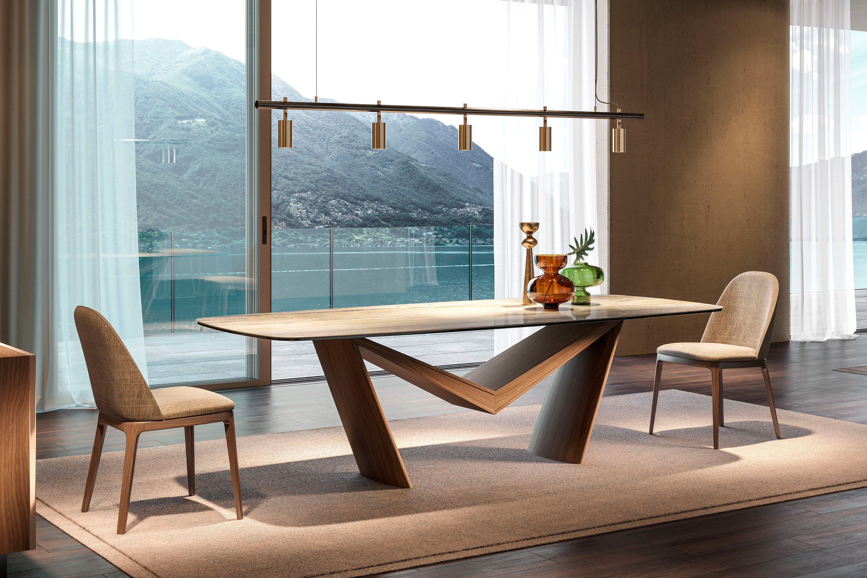 Giorgio Casa Atico Dardo Doppio Table With Fixed Shaped Top - 180 cm