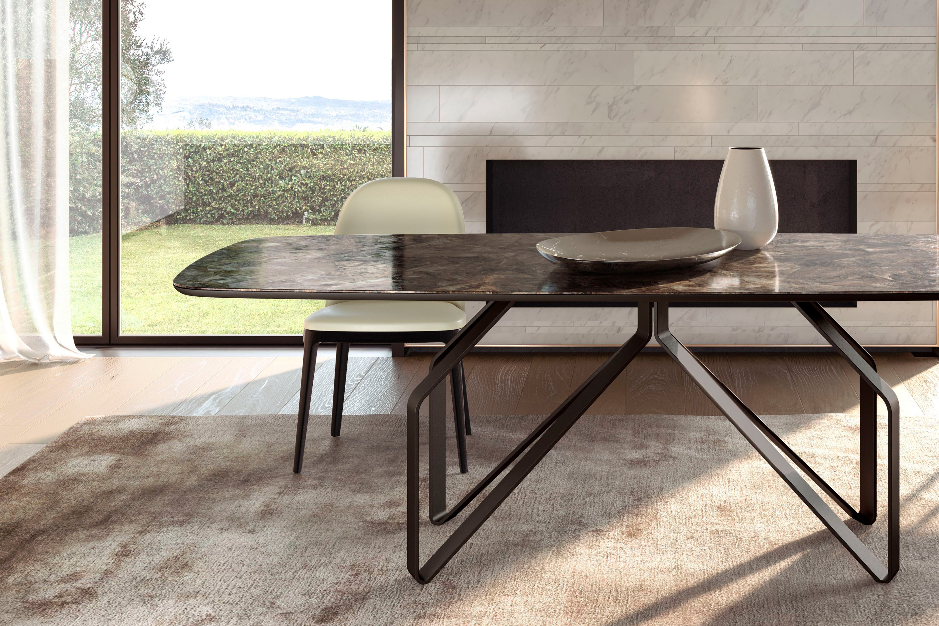 Giorgio Casa Atico Dardo Table With Fixed Shaped Top - 180 cm