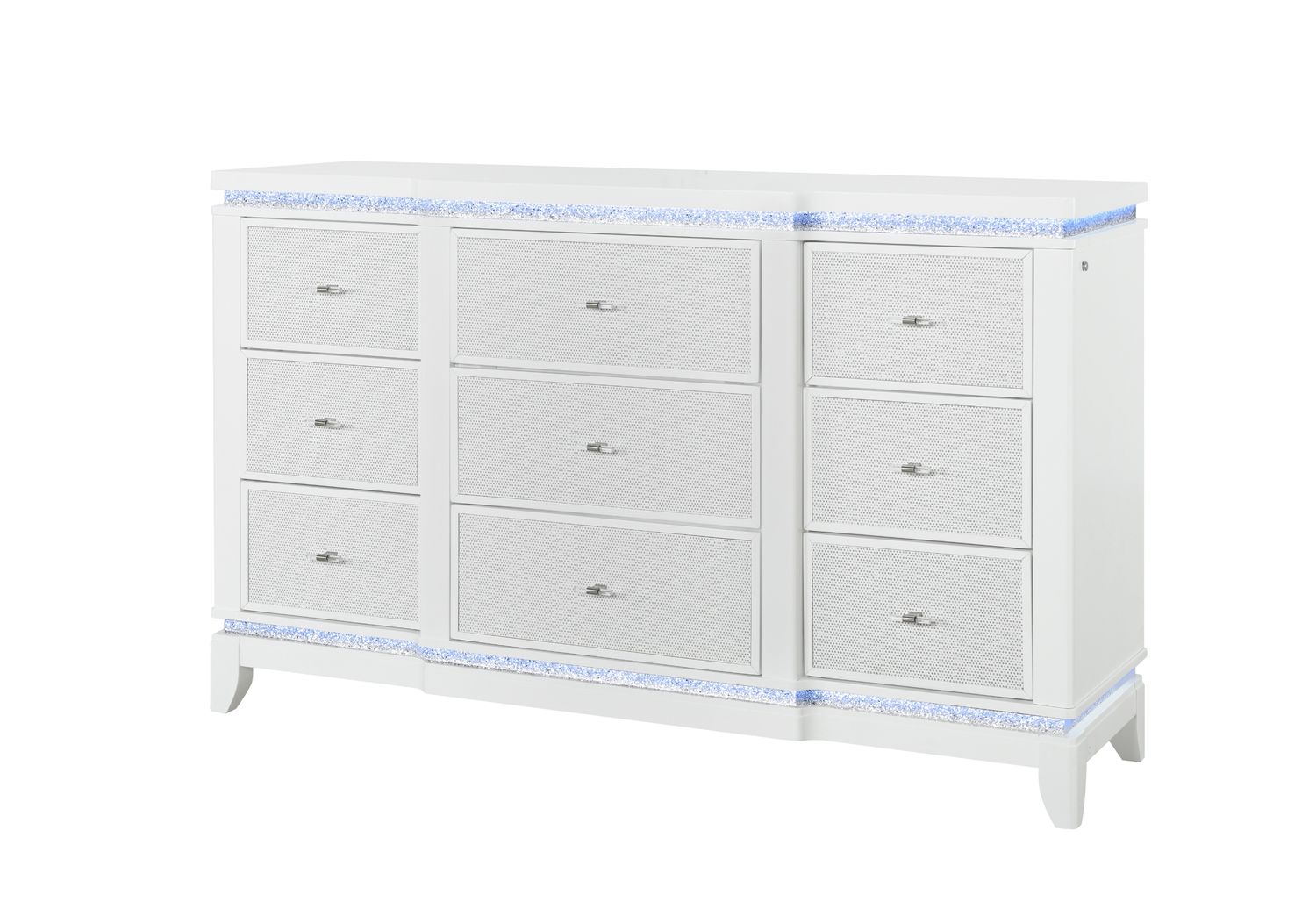 GF™ - Alina White Dresser With Led