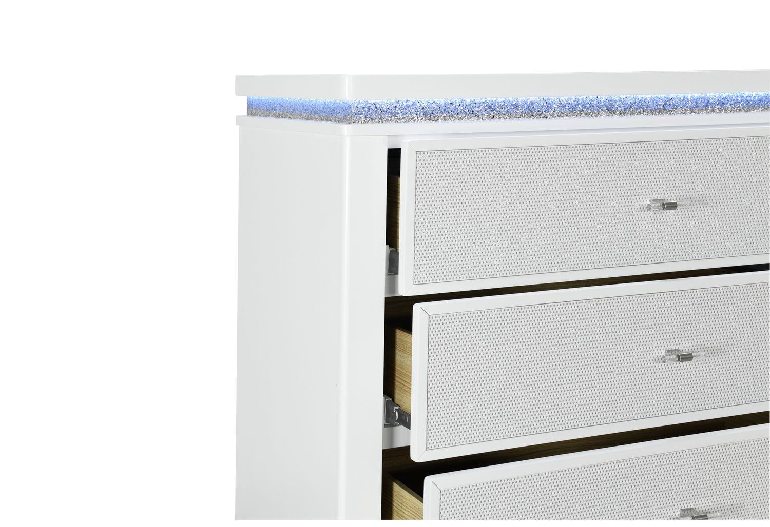 GF™ - Alina White Dresser With Led