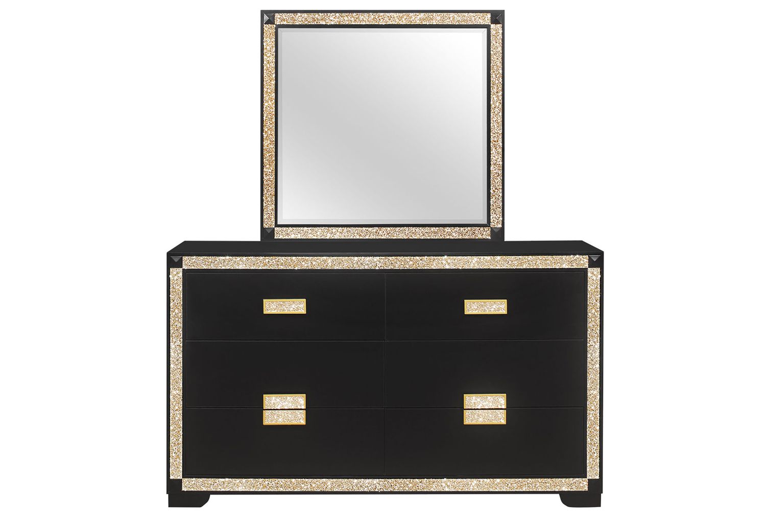 GF - Blake Black/Gold Dresser