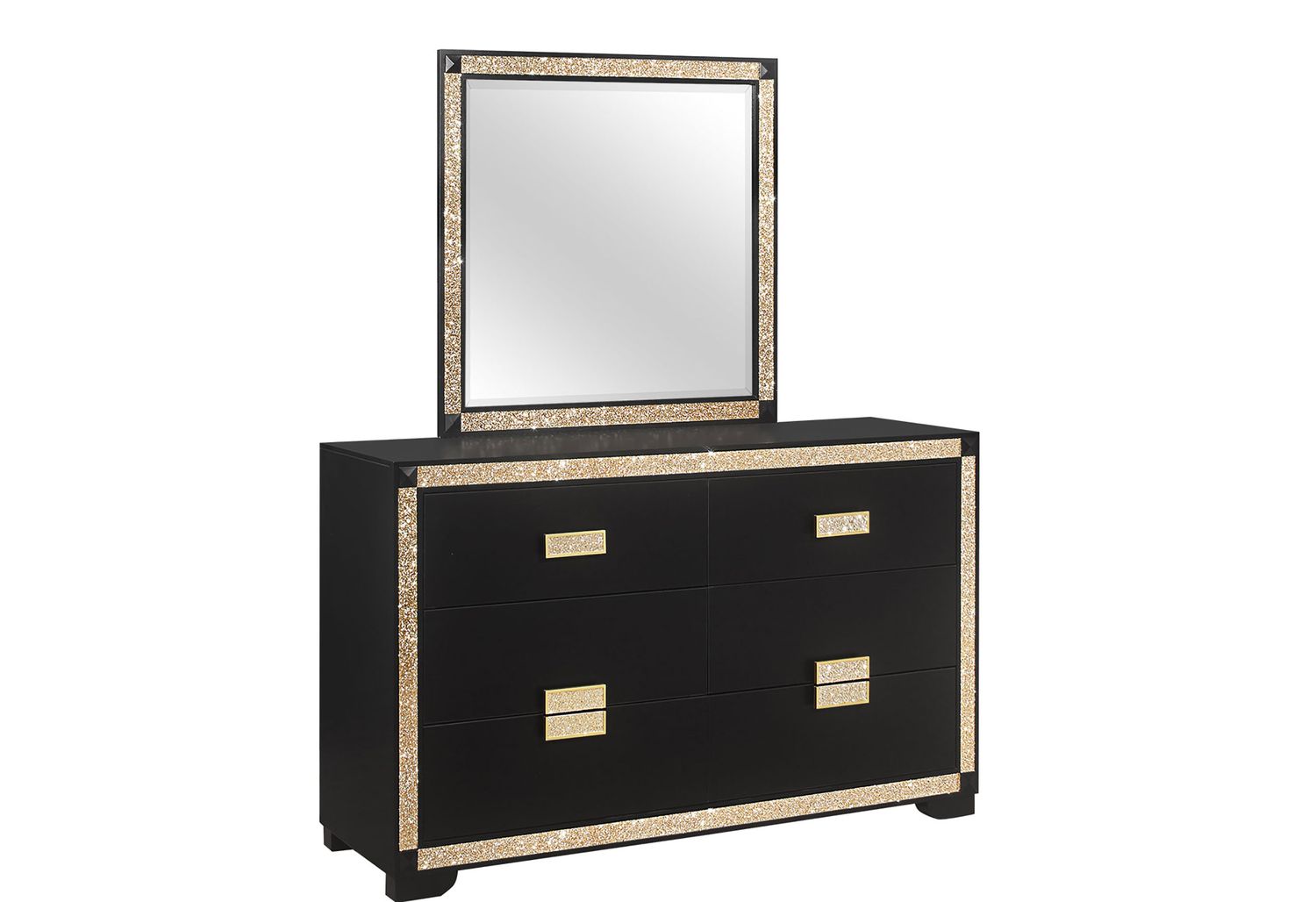 GF - Blake Black/Gold Dresser