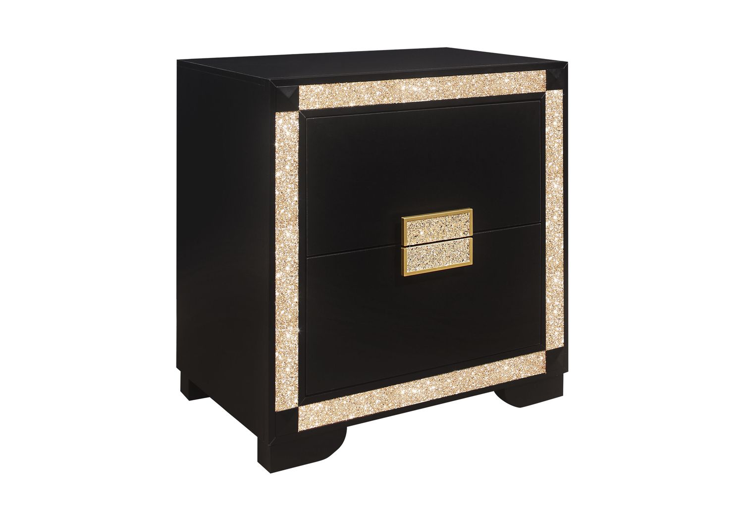 GF - Blake Black/Gold Nightstand