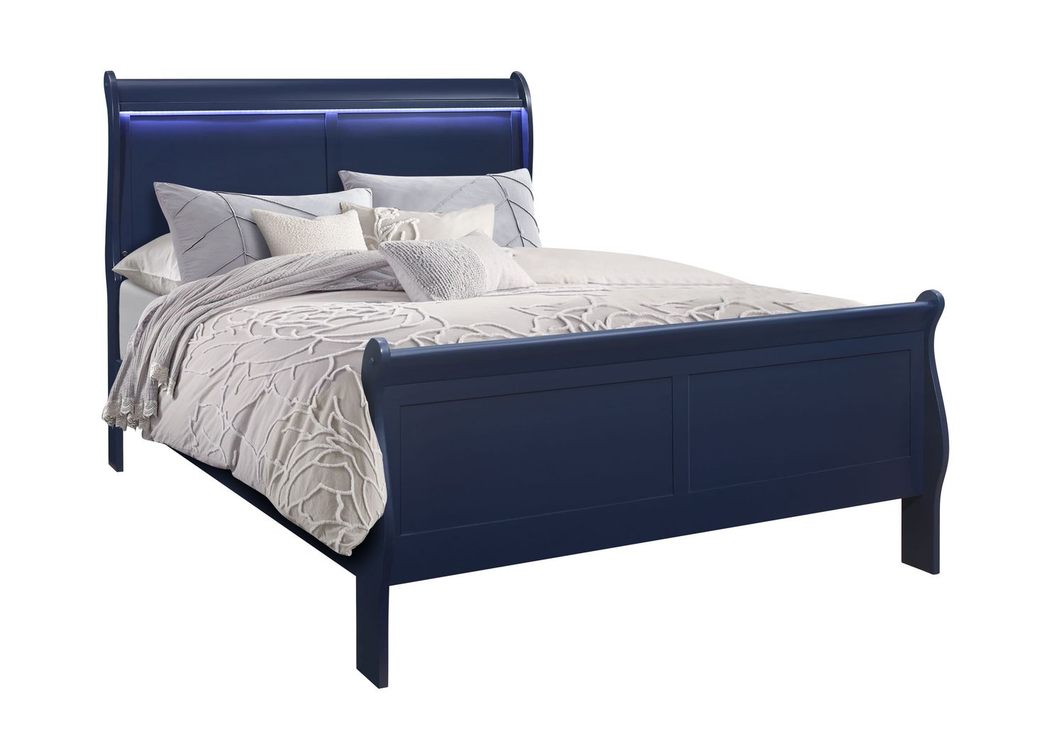 GF Charlie Blue Bed With Led