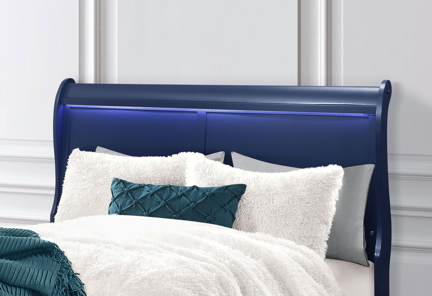 GF Charlie Blue Bed With Led