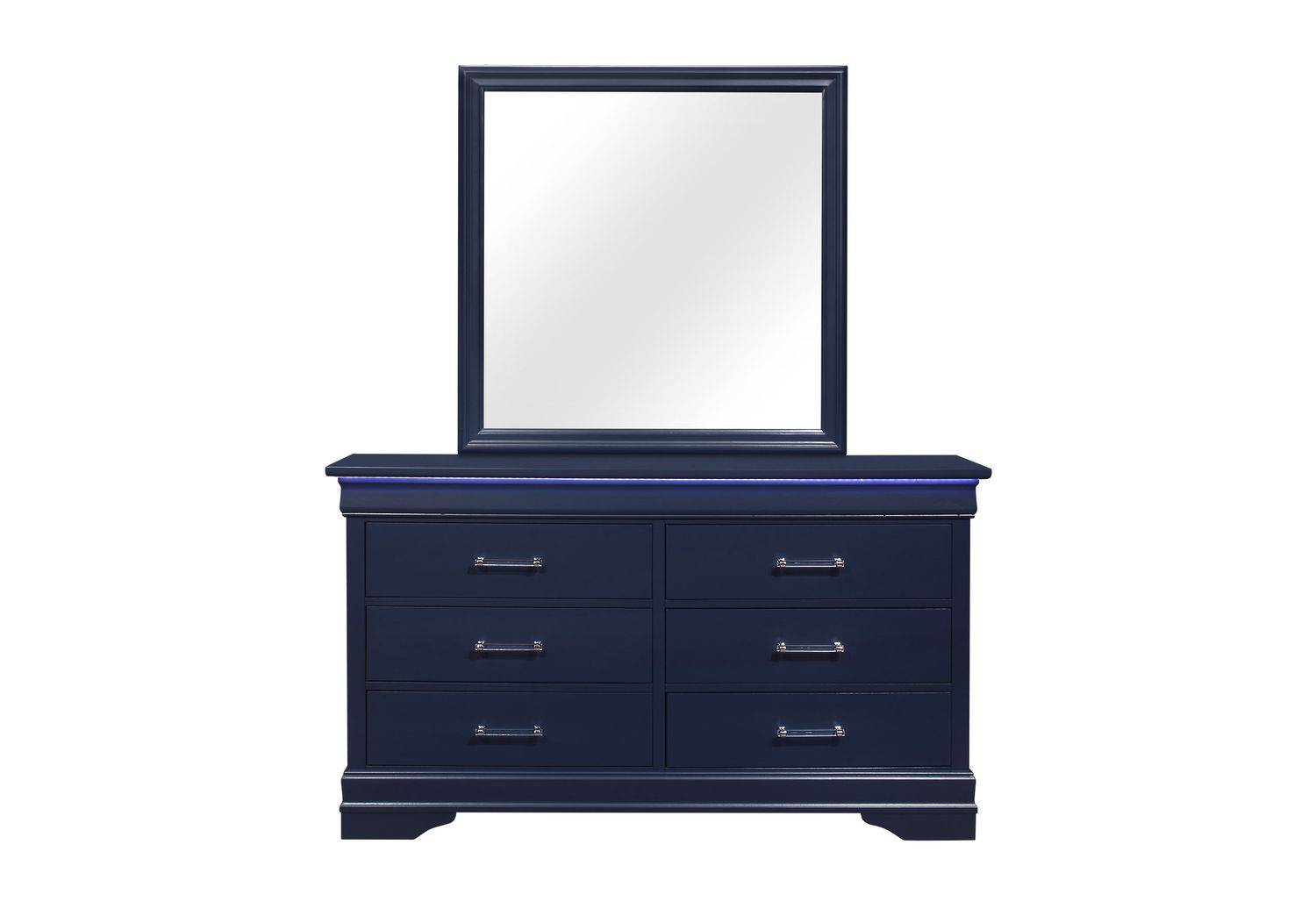 GF - Charlie Blue Charlie Blue Twin Bed, Dresser, Mirror & Nightstand