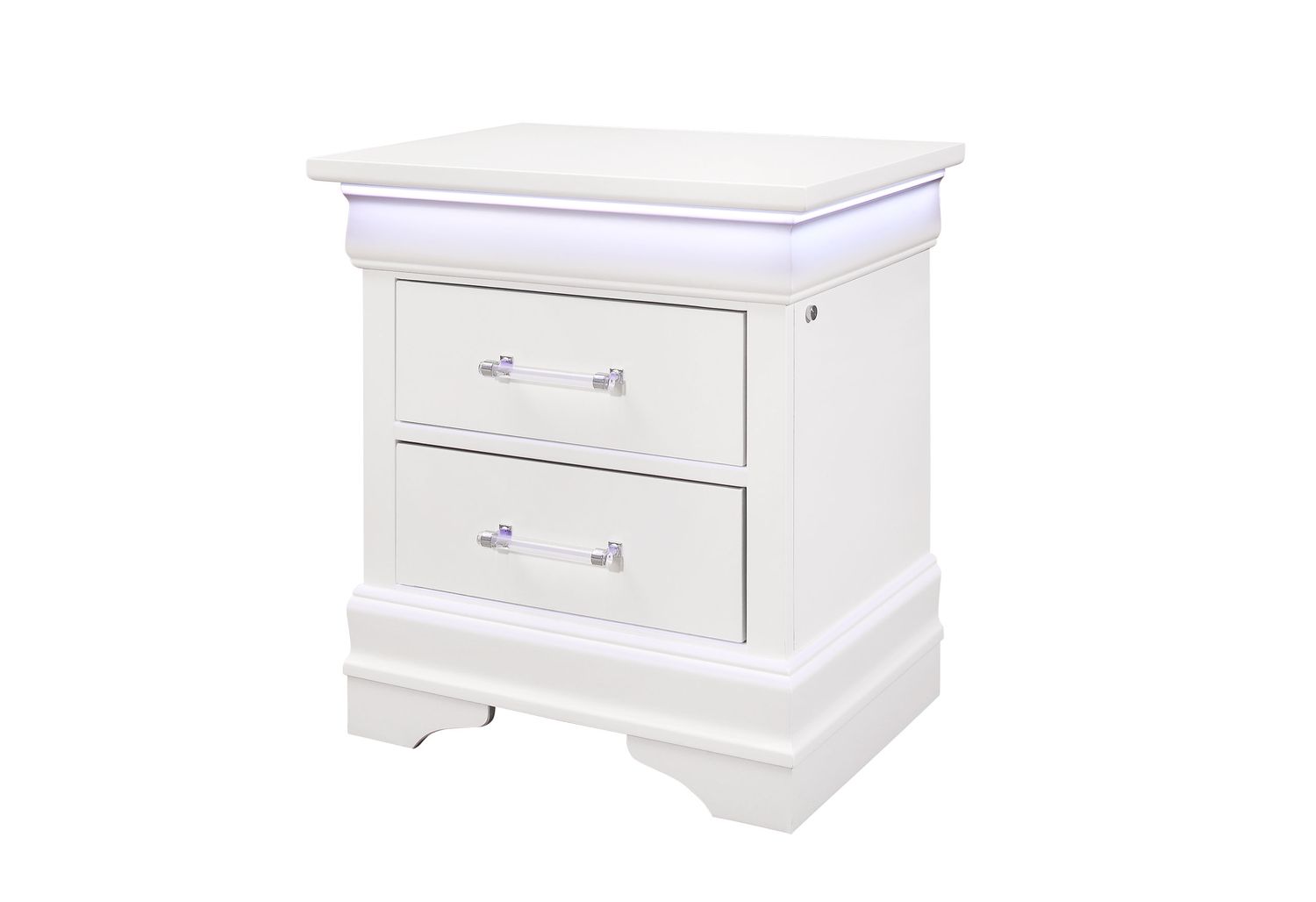 GF - Charlie White Nightstand With Led