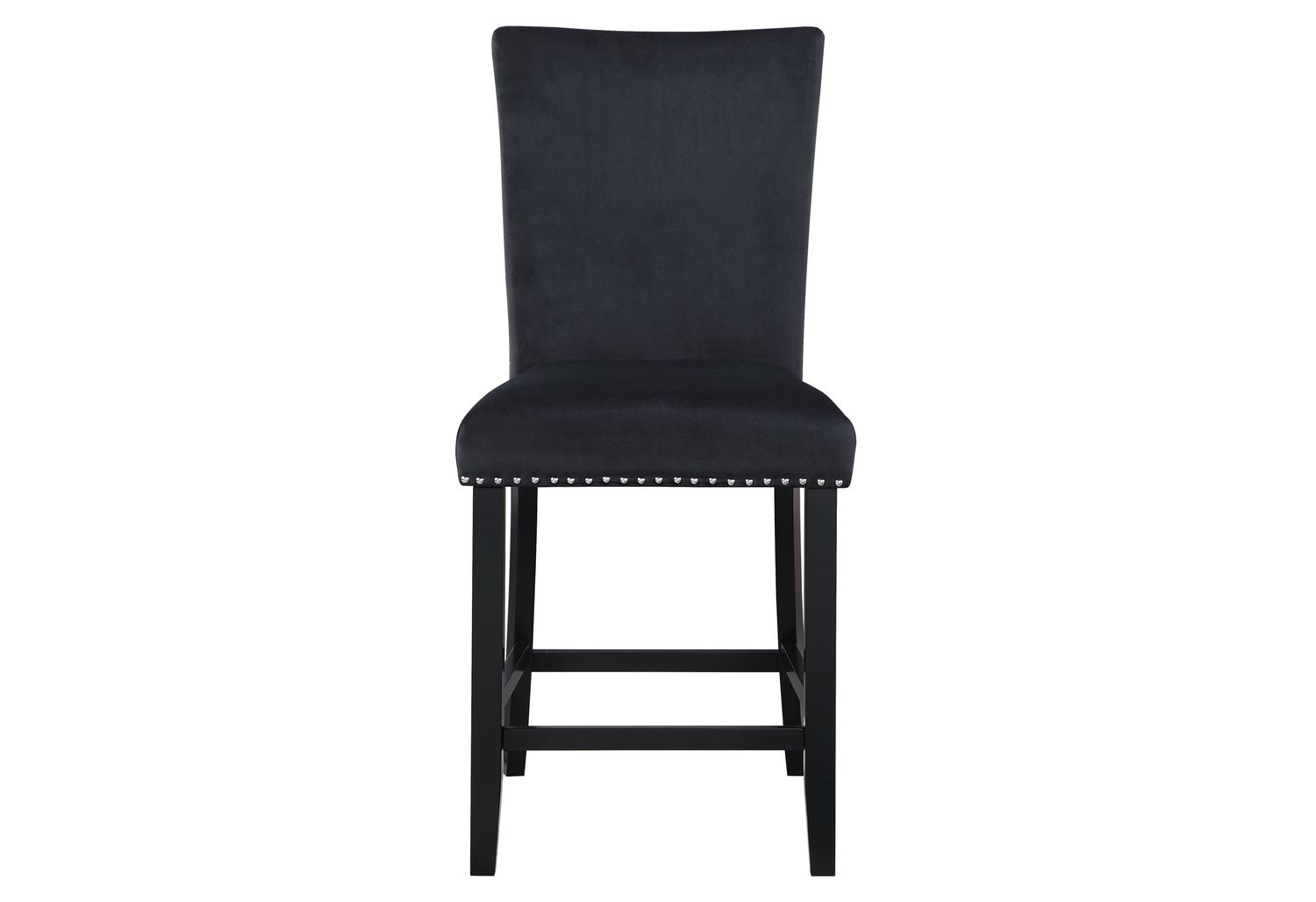 GF - D04BT-BLK + D04BS-BLK Black Bar Table + 4 Bar Stools