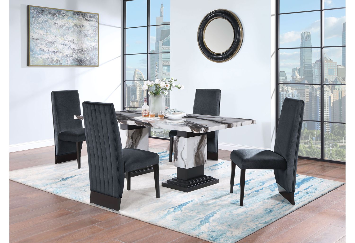 GF - D12DC Black Dining Chair