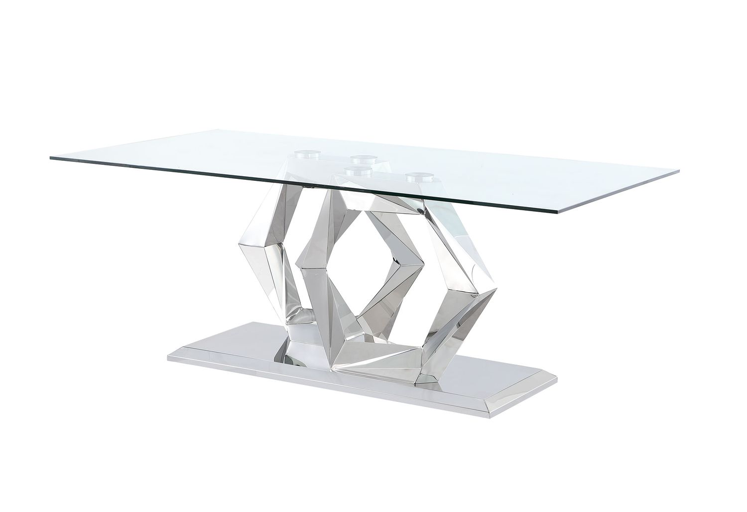 GF D1675DT + D9002DC-WHT Dining Table + 4 Dining Chair