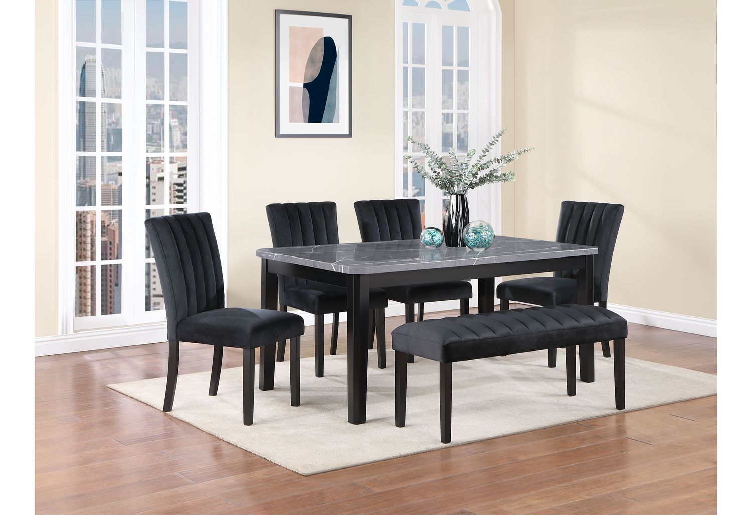 GF D8685DC Black Dining Chair