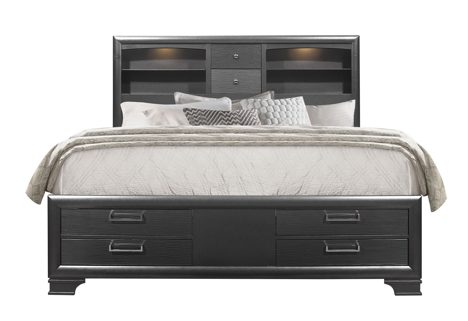 GF Jordyn Gray Queen Bed Group