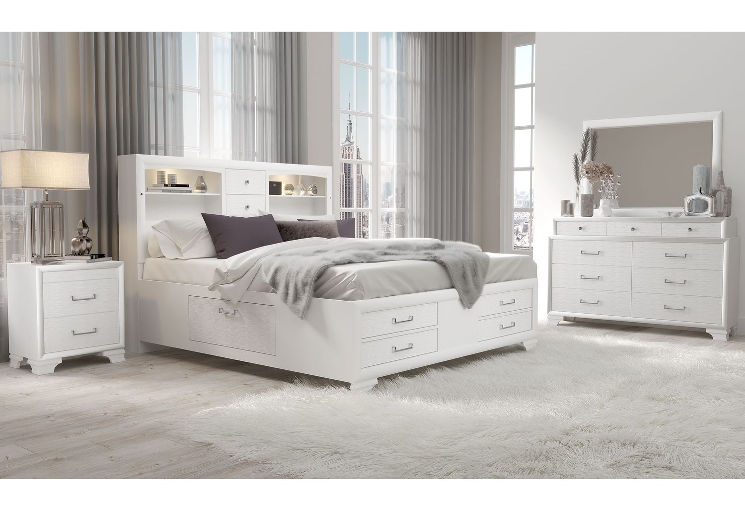 GF Jordyn White Nightstand