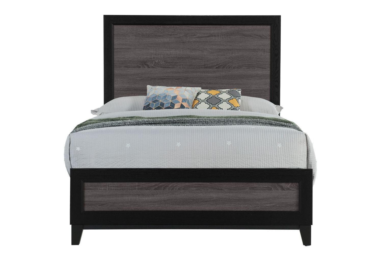 GF Lisbon Gray/Black Bed