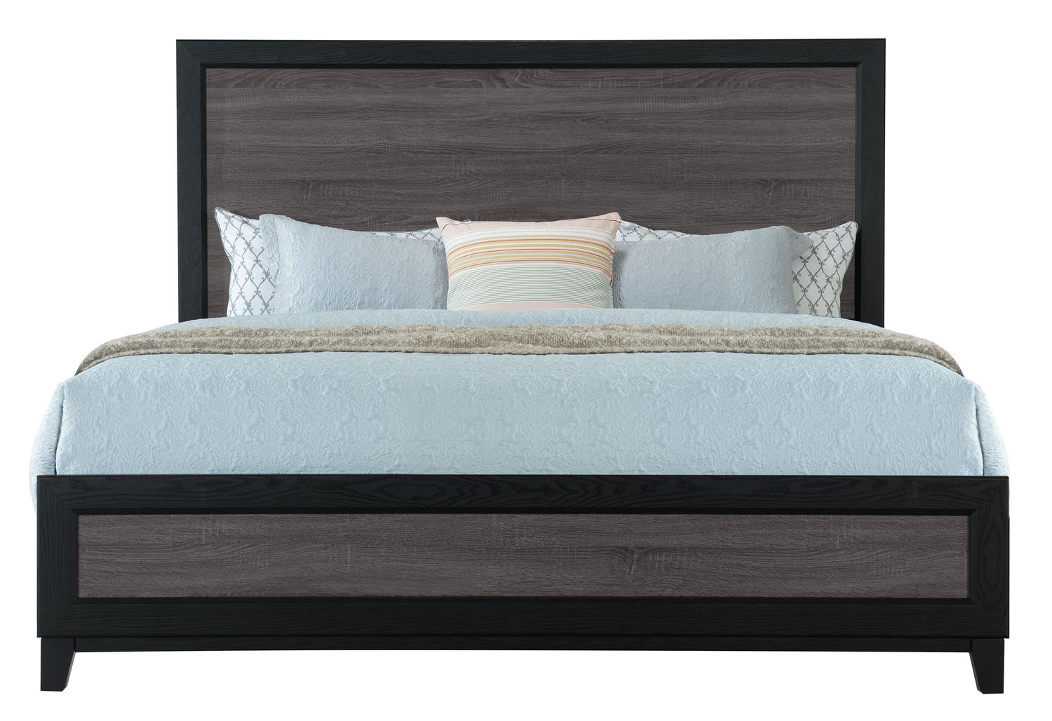 GF Lisbon Gray/Black King Bed Group