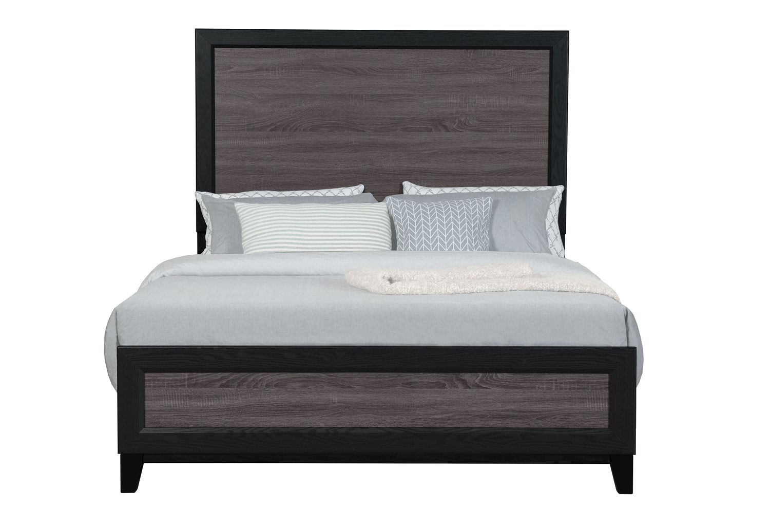 GF Lisbon Gray/Black Queen Bed Group