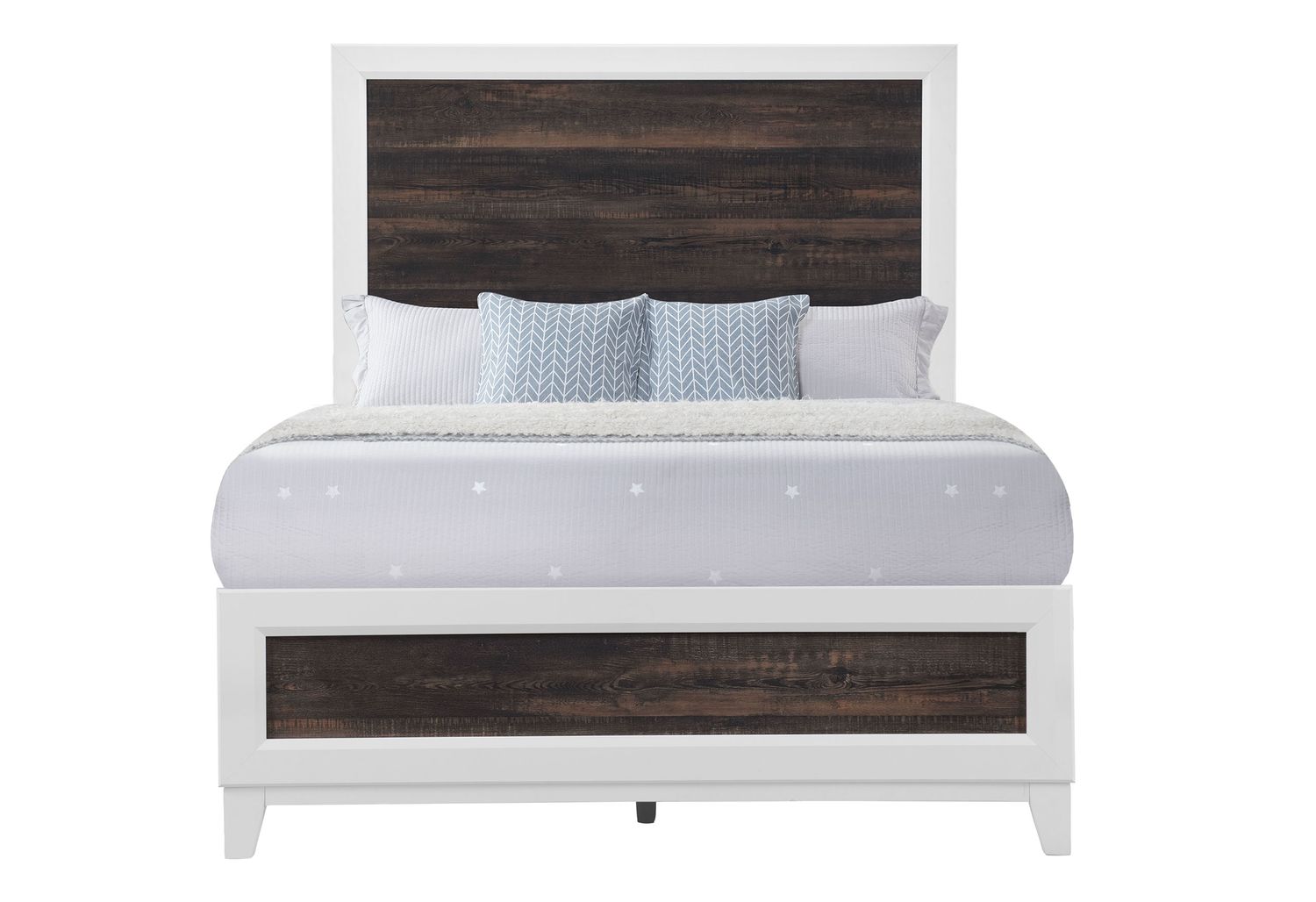 GF Lisbon Oak/White Full Bed