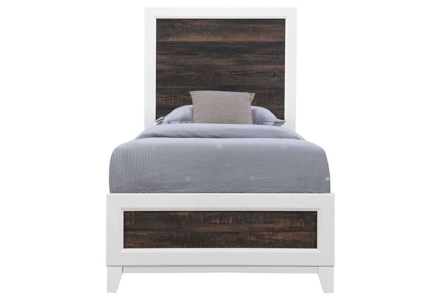 GF Lisbon Oak/White Youth Twin Bed