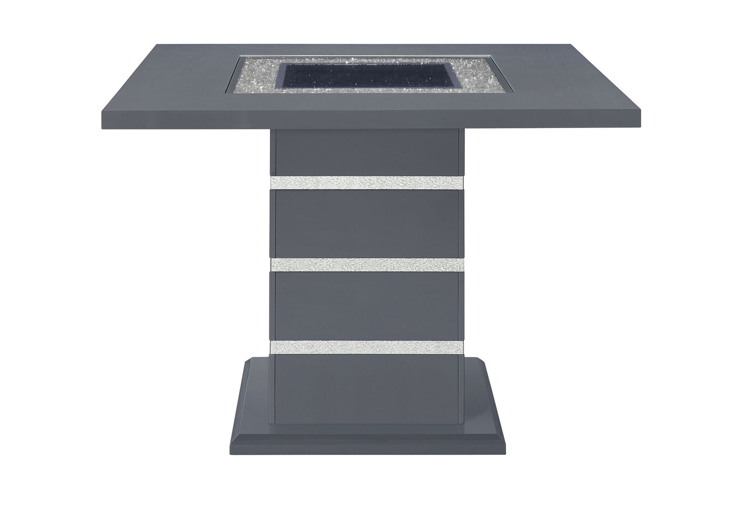 GF™ Monaco Dark Gray Bar Table Bar Table + 4 Bar Stools