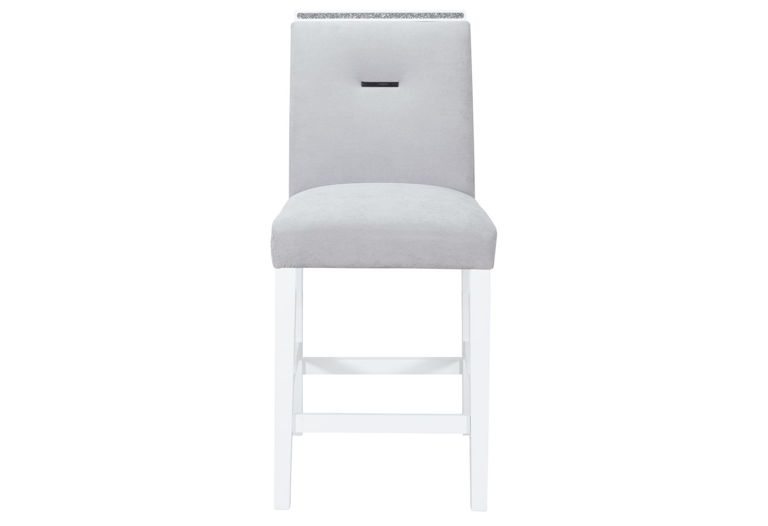 GF™ Monaco White Bar Set Square Bar Table + 4 Bar Stools