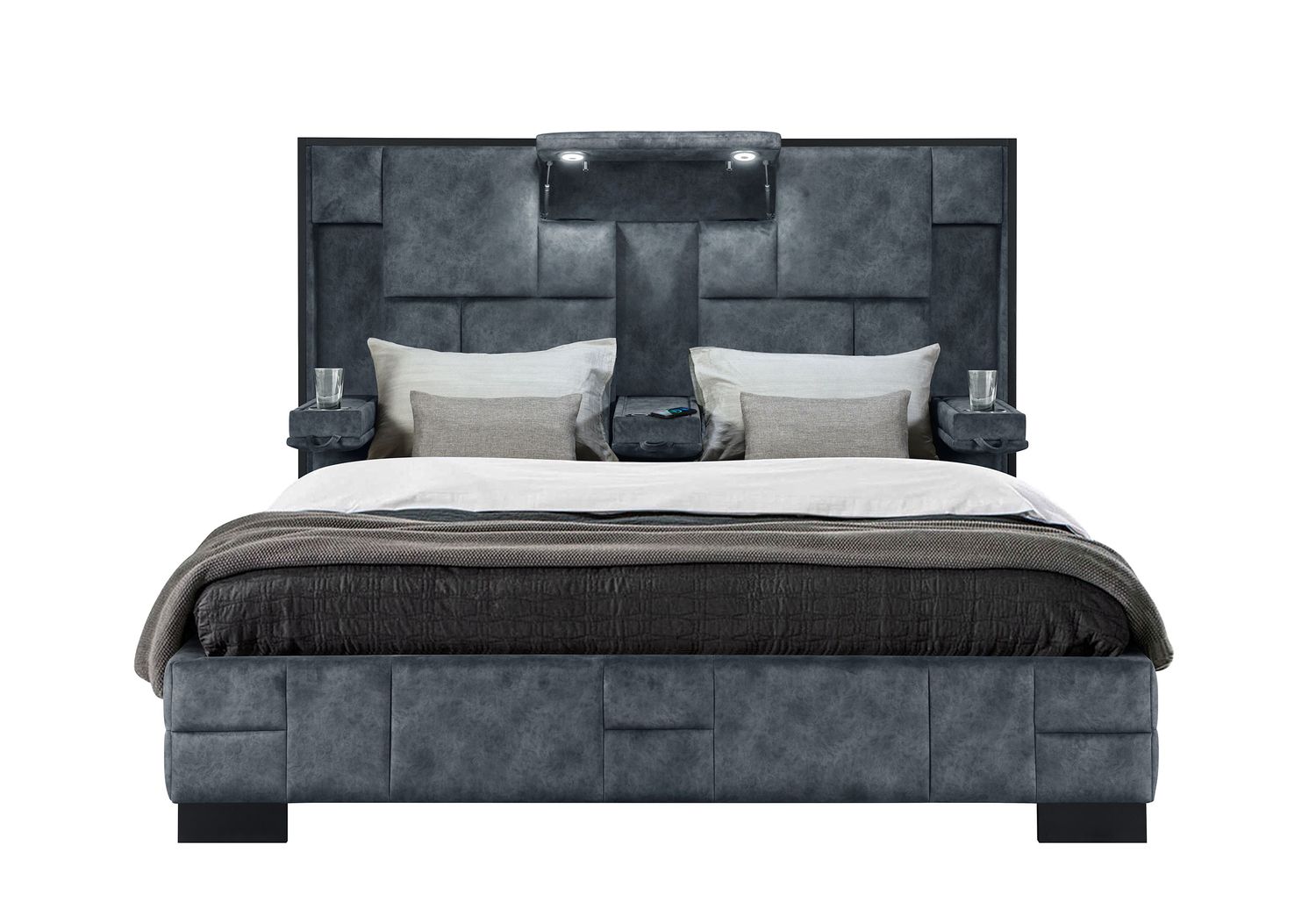 GF Oscar Domino Granite King Bed