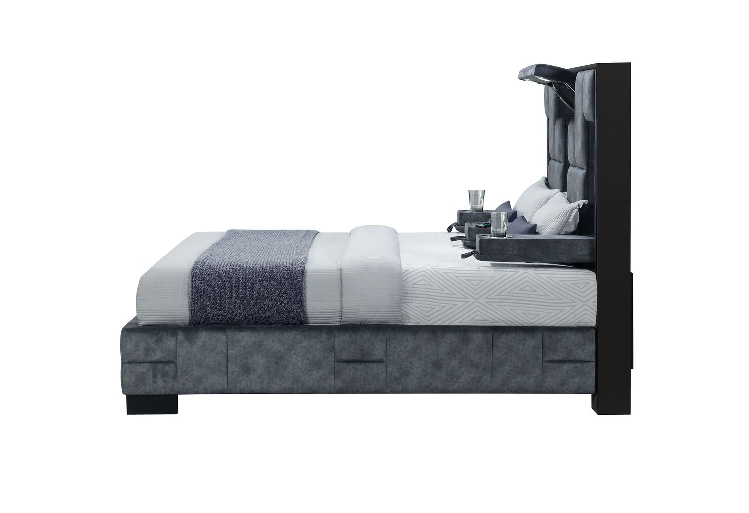 GF Oscar Domino Granite Queen Bed