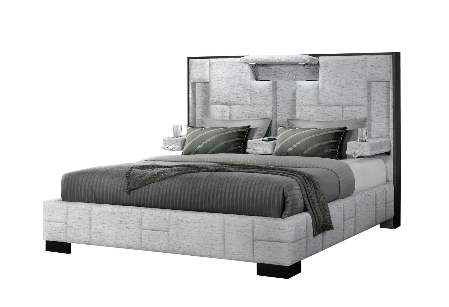 GF Oscar Gray King Bed