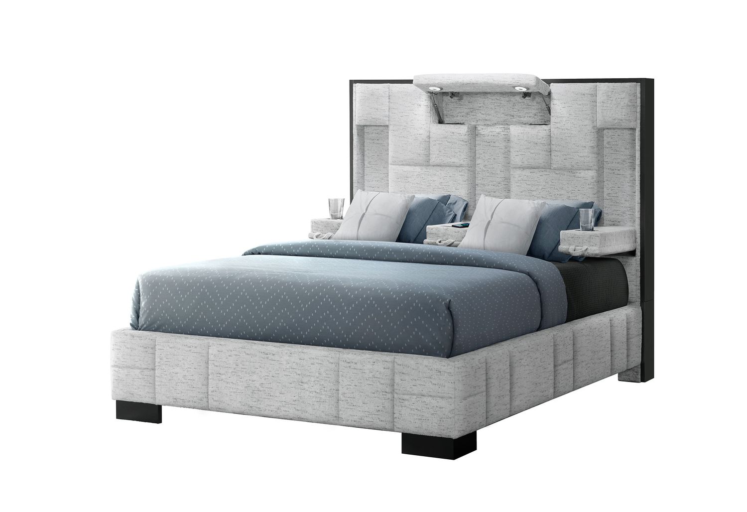 GF Oscar Gray Queen Bed