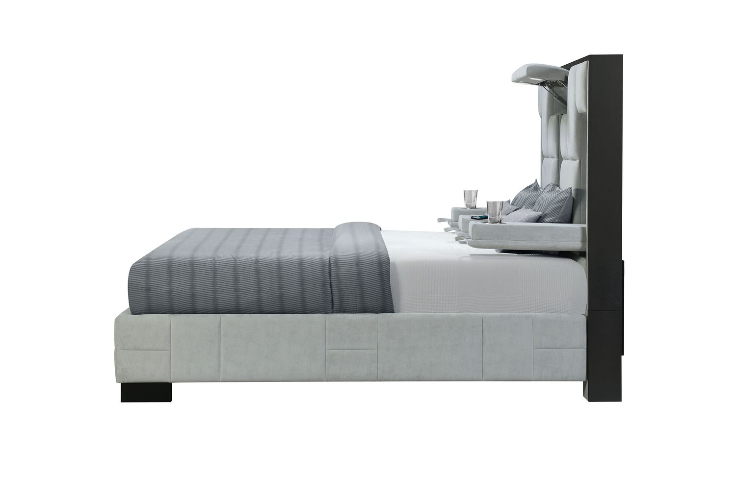 GF Oscar Light Gray Queen Bed