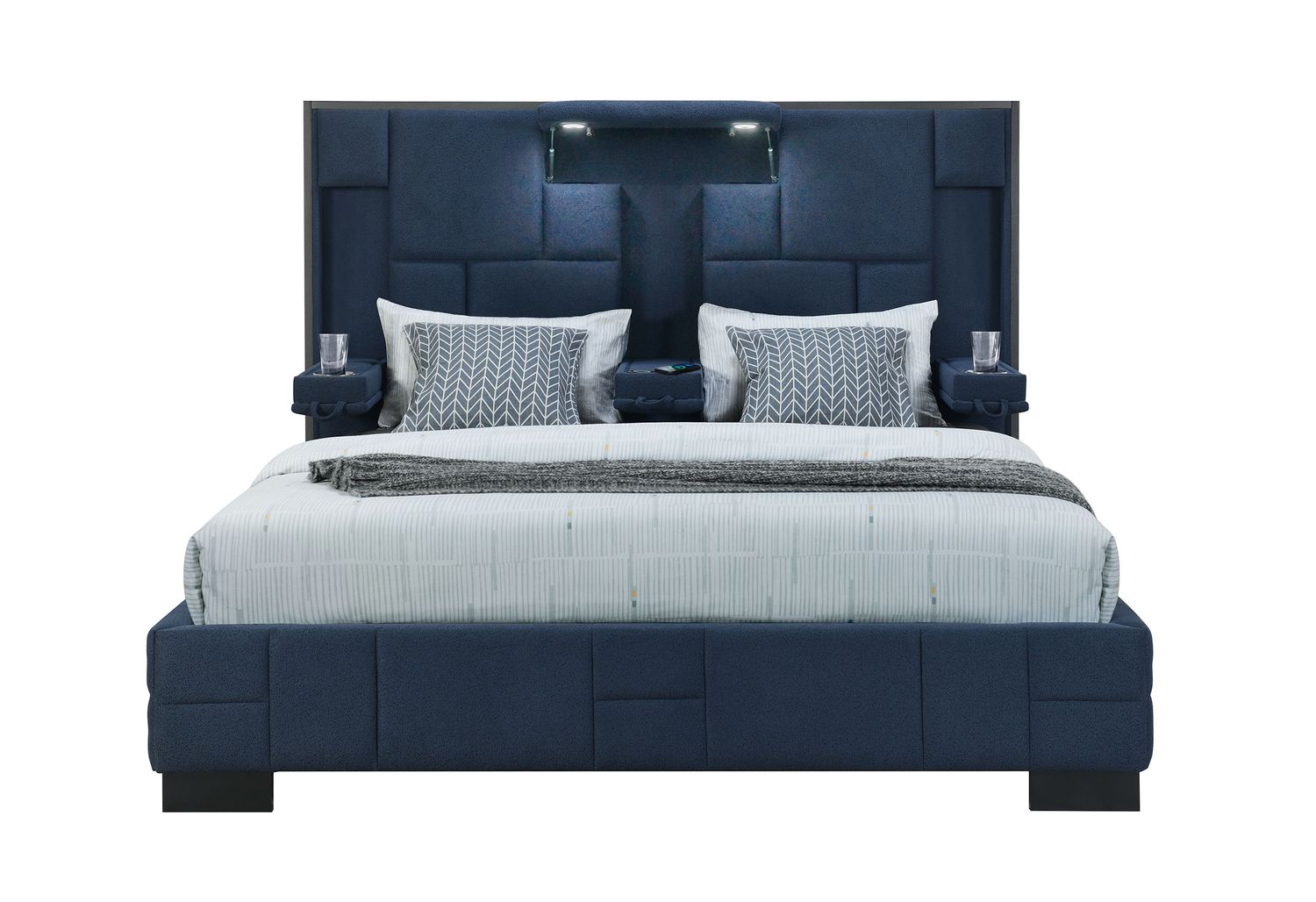 GF Oscar Navy Blue King Bed