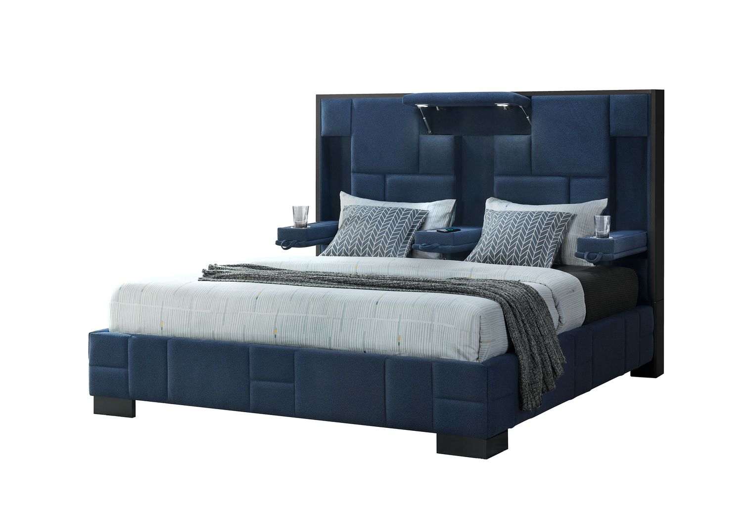 GF Oscar Navy Blue King Bed