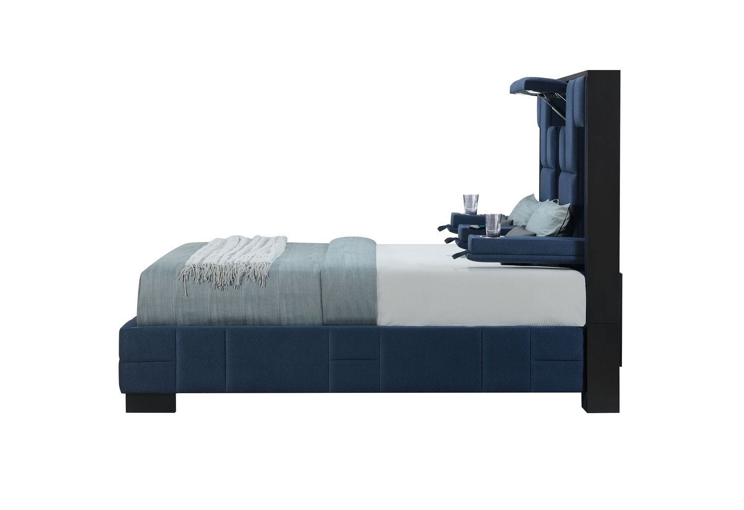 GF Oscar Navy Blue Queen Bed