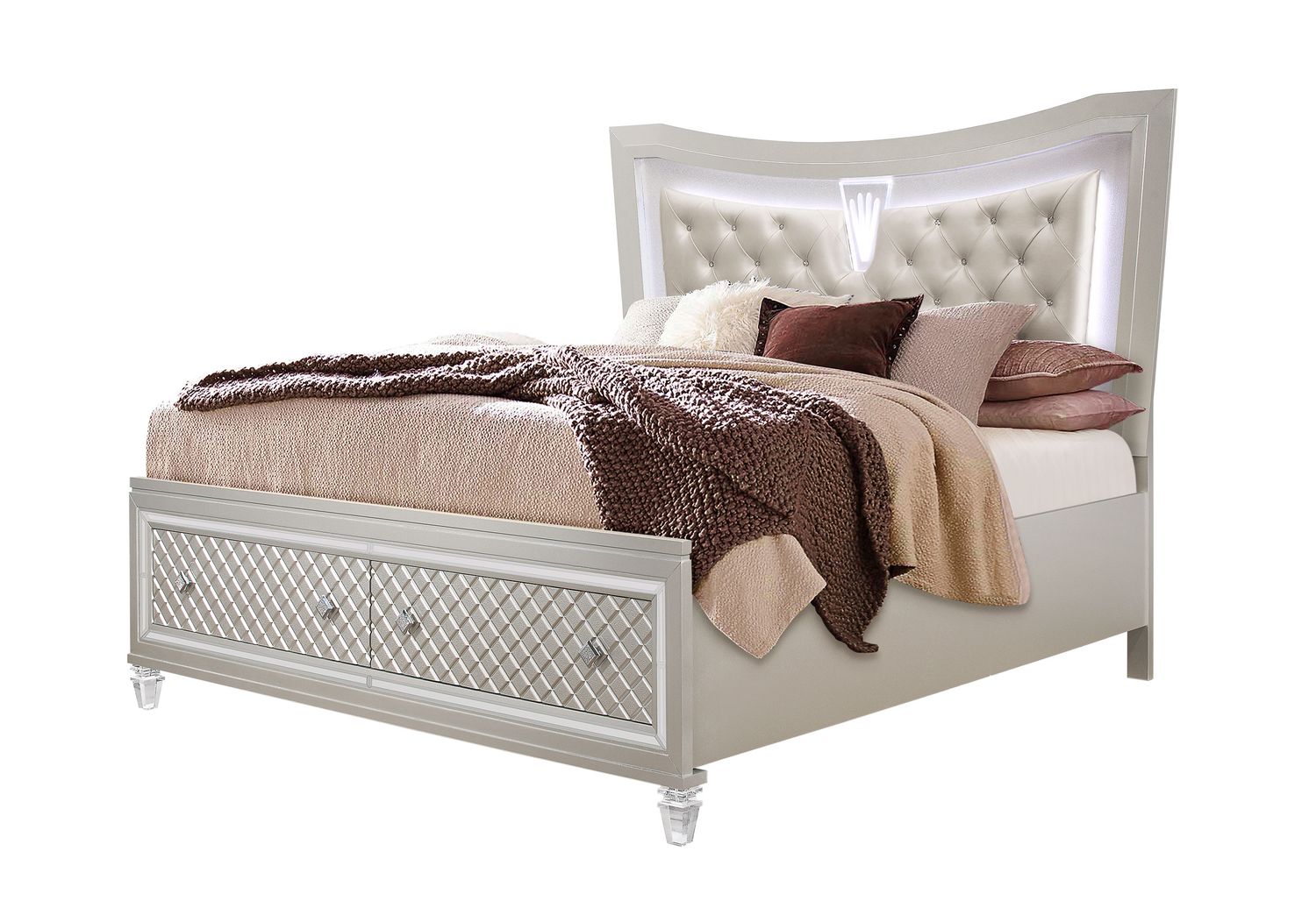 GF Paris Queen Bed With Led