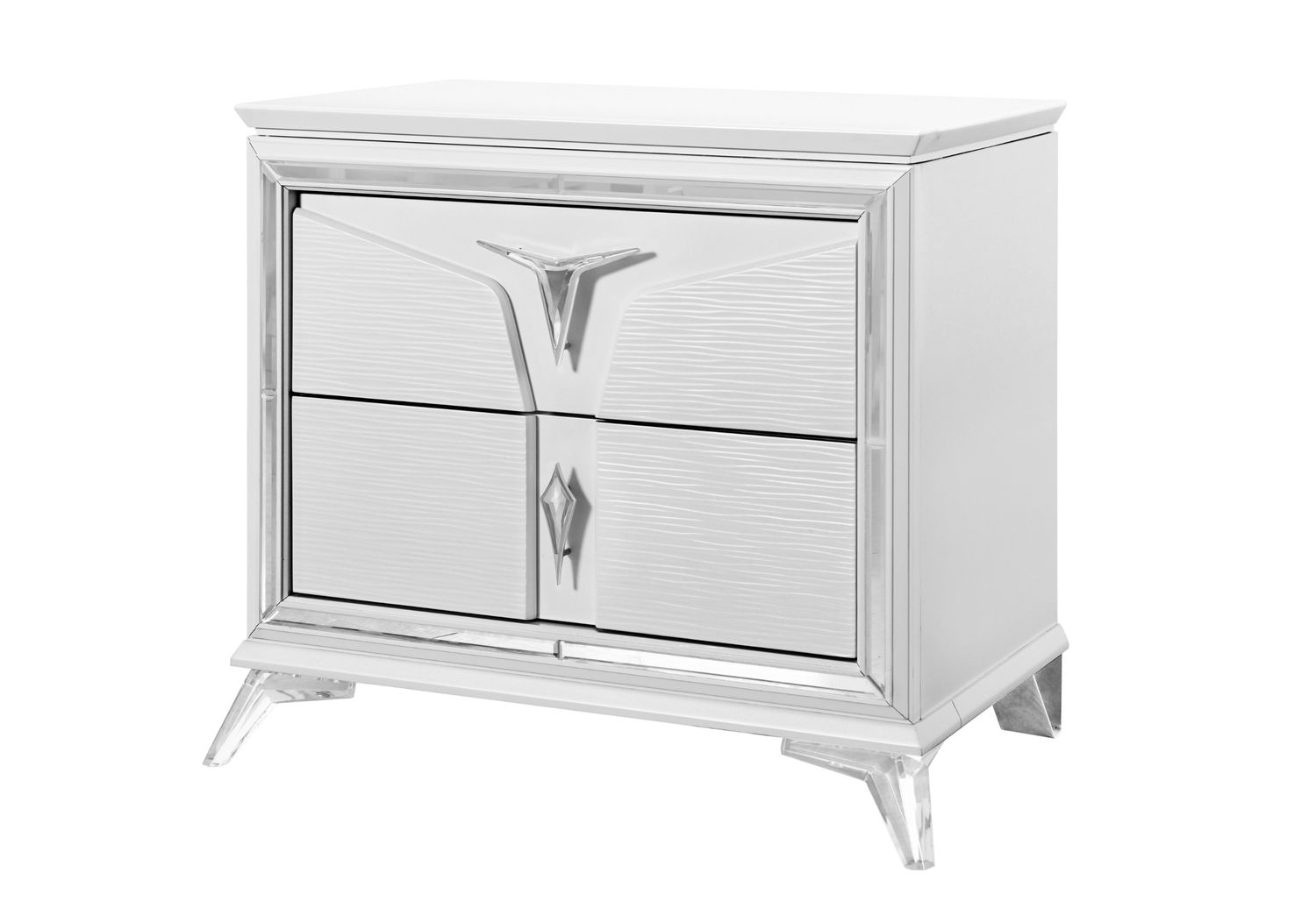 GF - Romo White Nightstand