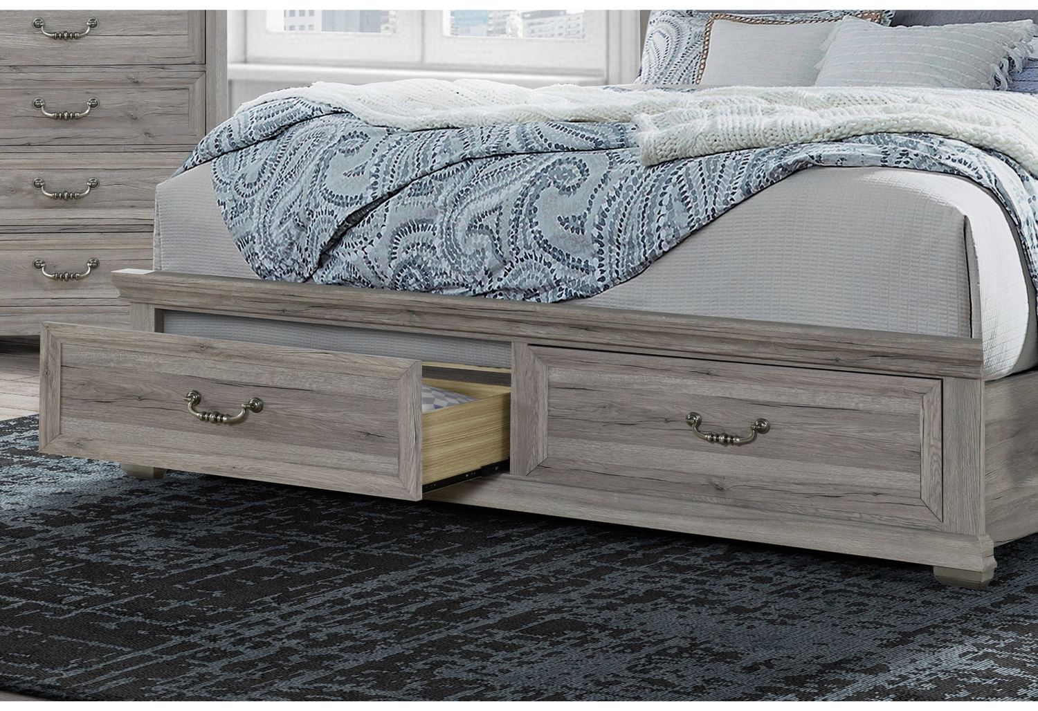 GF Rowan/Tatum Natural Storage King Bed Group Storage