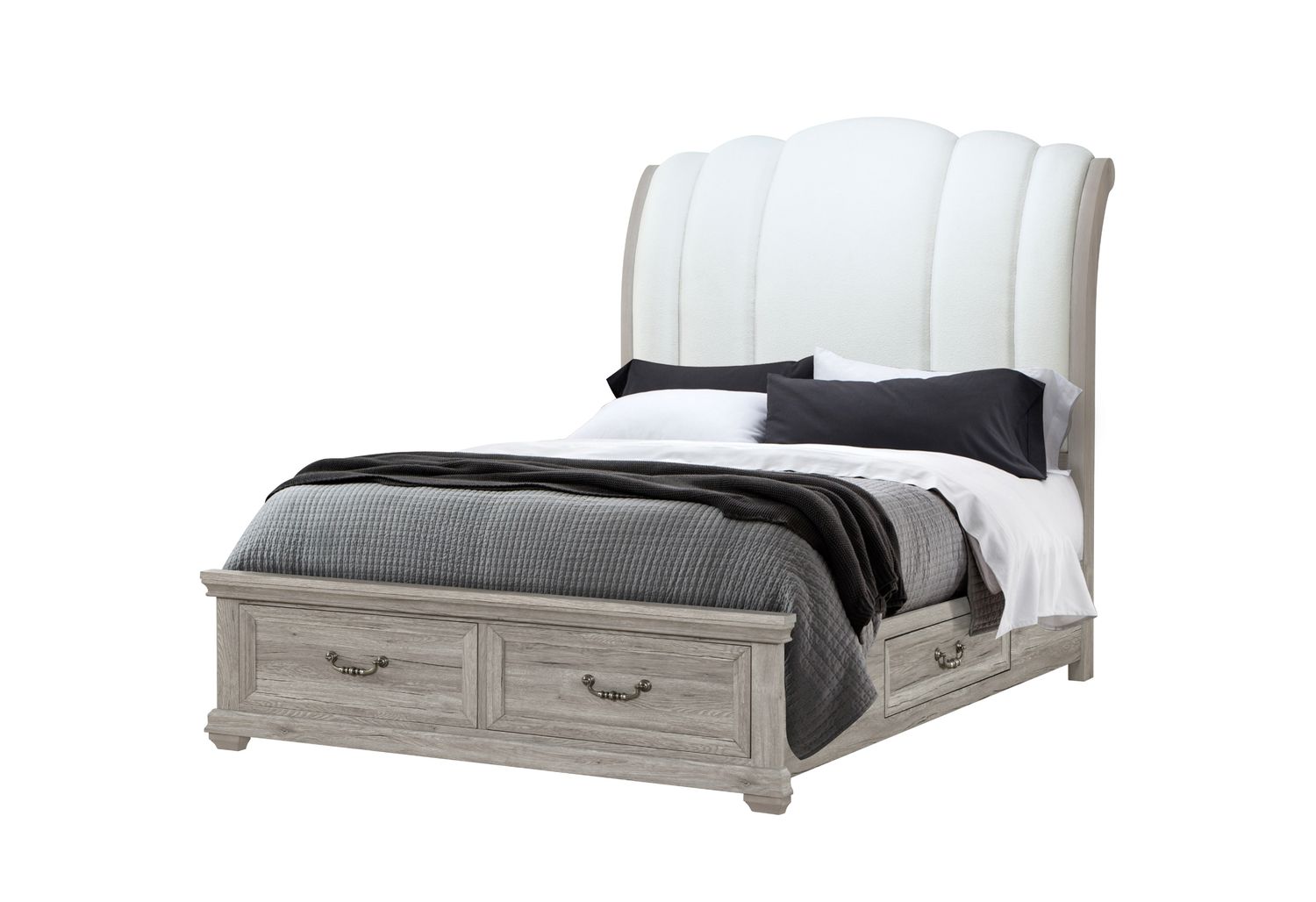 GF Rowan/Tatum Natural Storage Queen Bed Storage