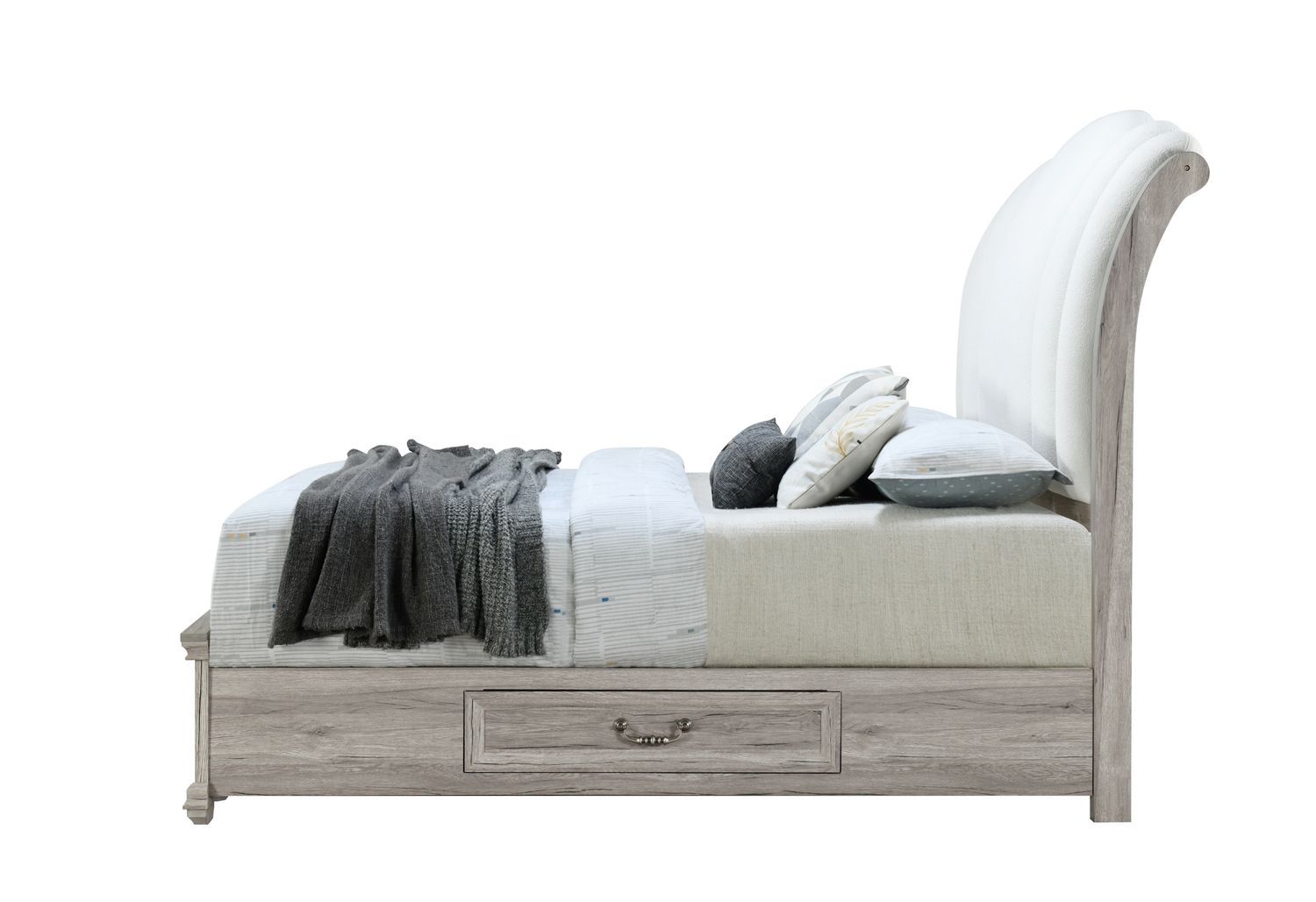 GF Rowan/Tatum Natural Storage Queen Bed Storage