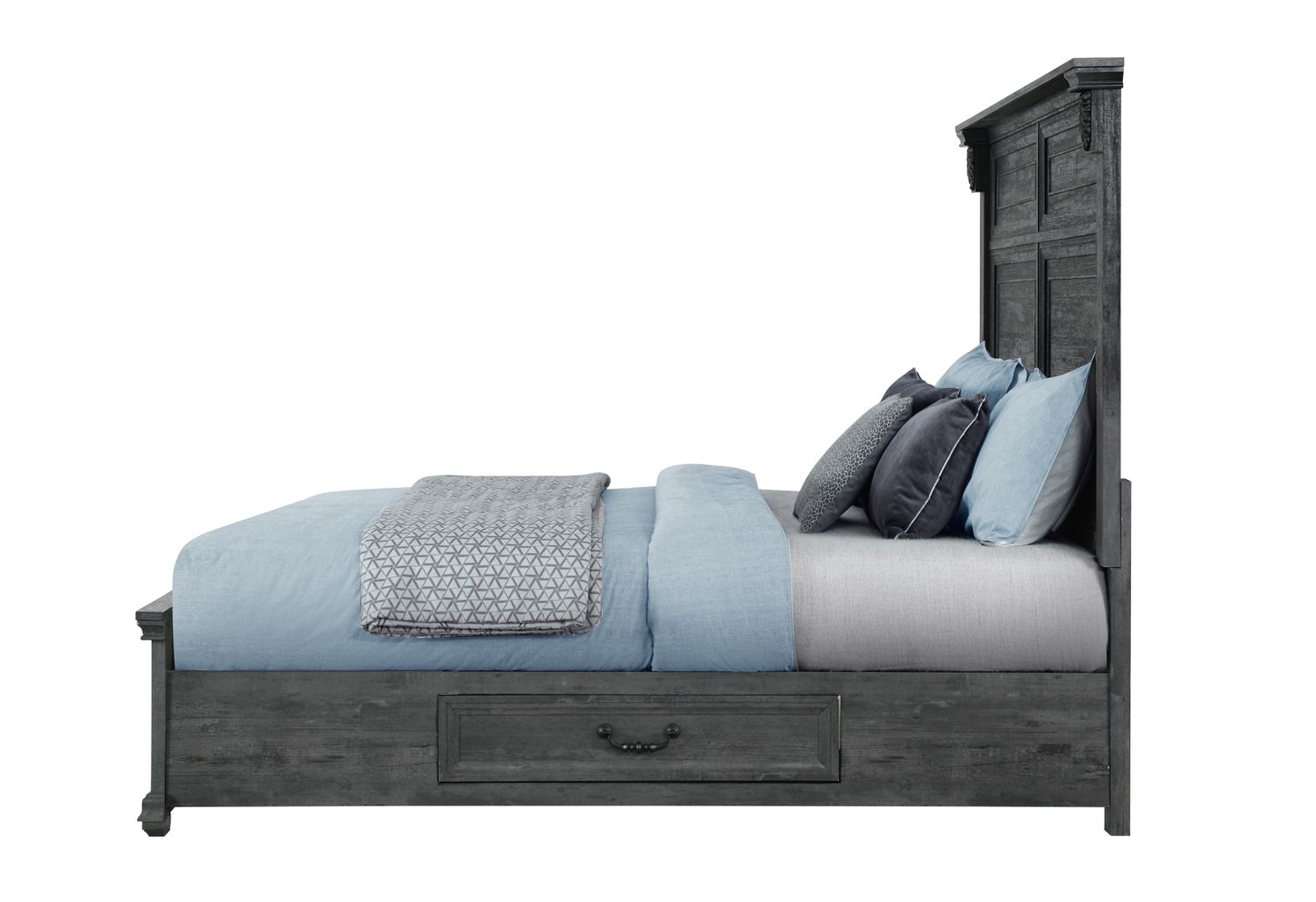 GF Gray Rowan/Tatum Storage, Tatum Panel Bed Bed Storage