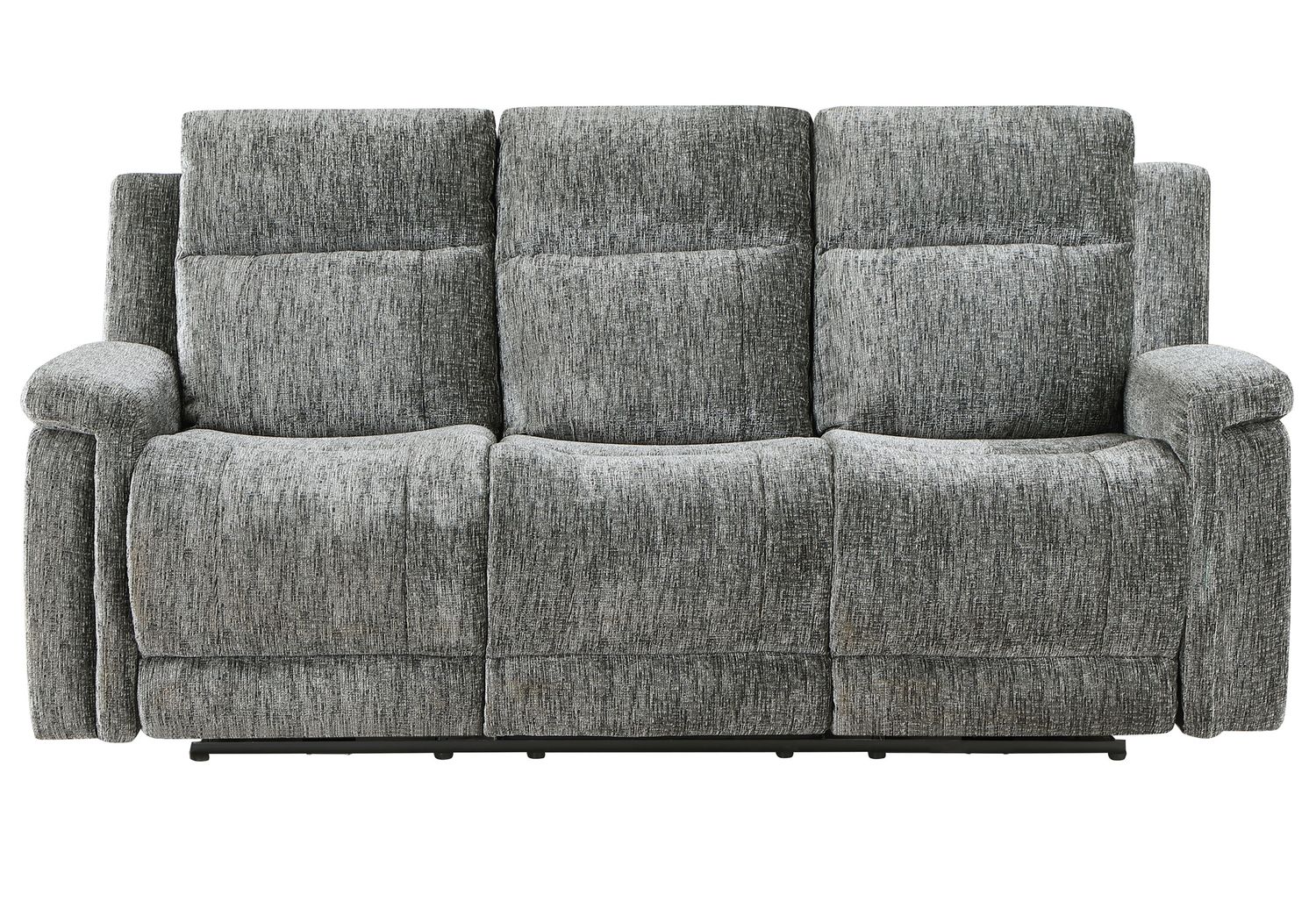 GF - U1797 Dark Gray Power Reclining Sofa/Power Console Reclining Loveseat