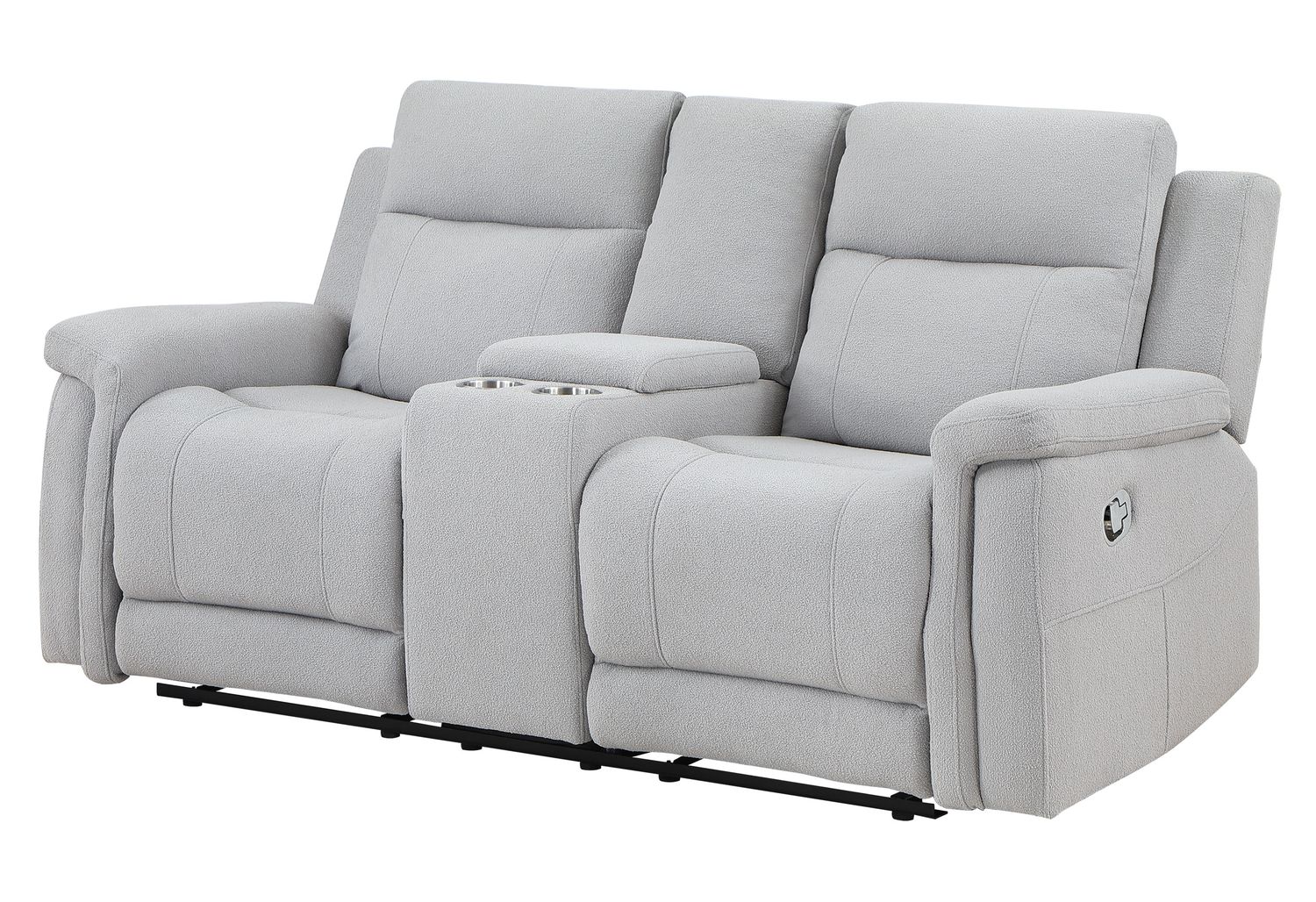 GF - U1797 Gray Console Reclining Loveseat