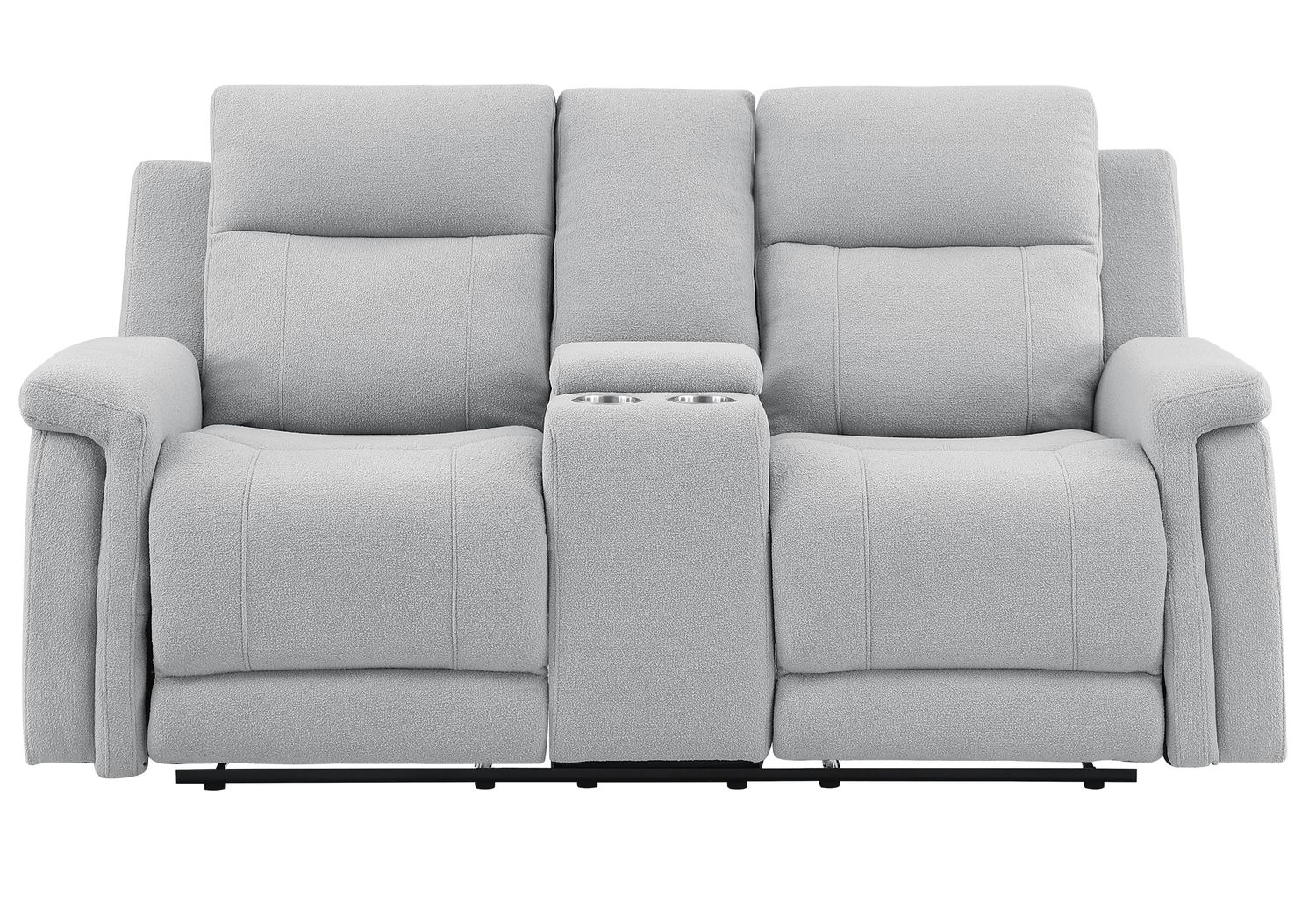 GF - U1797 Gray Reclining Sofa/Console Reclining Loveseat