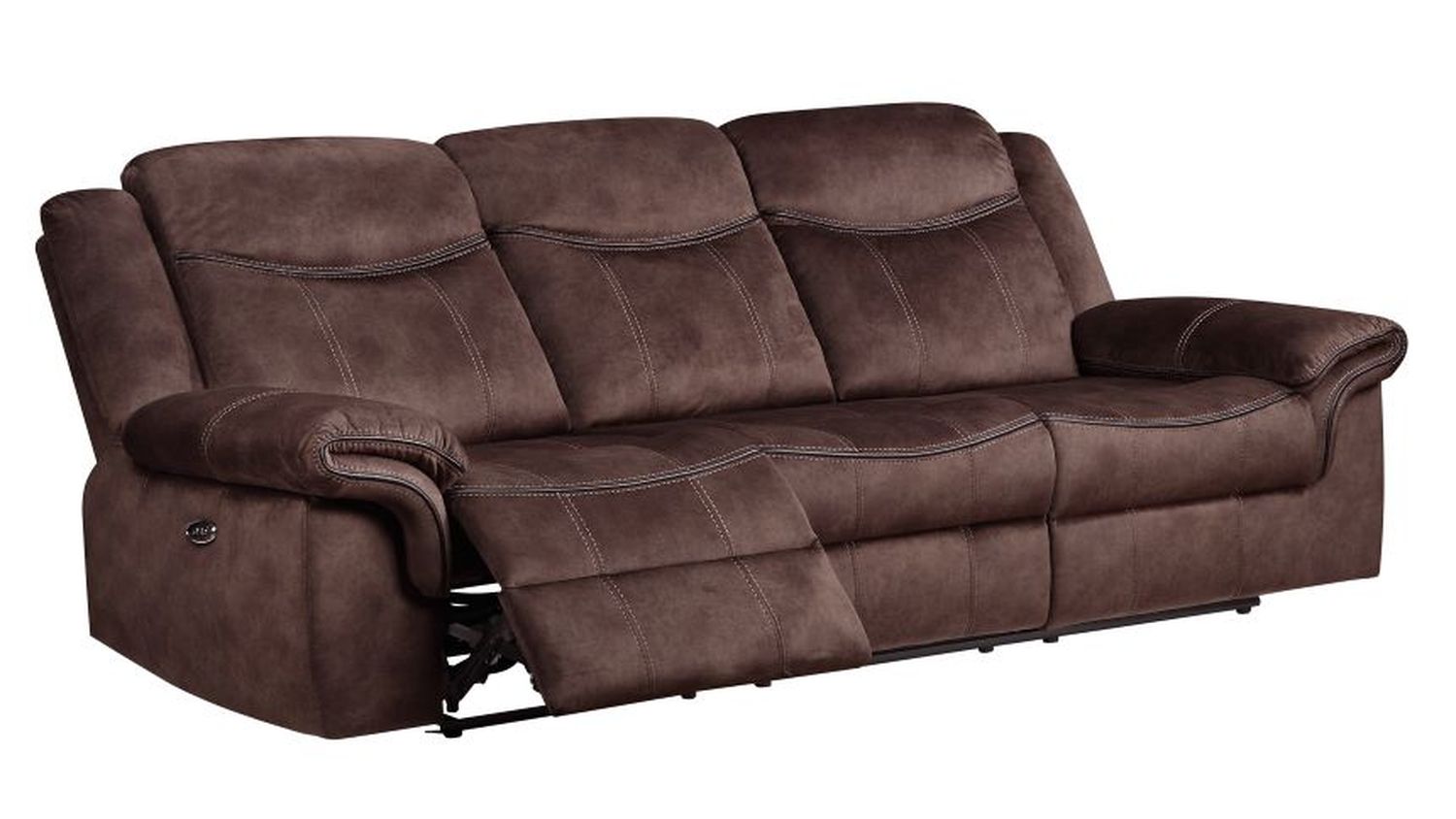 GF U2200 Coffee Power Reclining Sofa/Power Console Reclining Loveseat