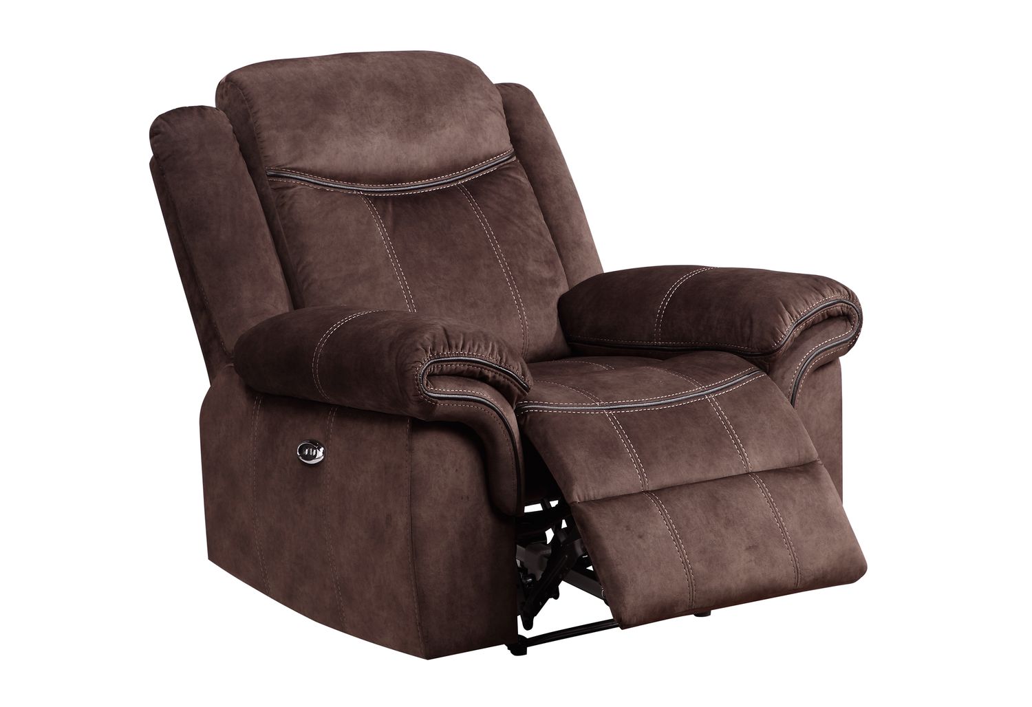 GF U2200 Coffee Power Reclining Sofa/Power Console Reclining Loveseat/Power Recliner