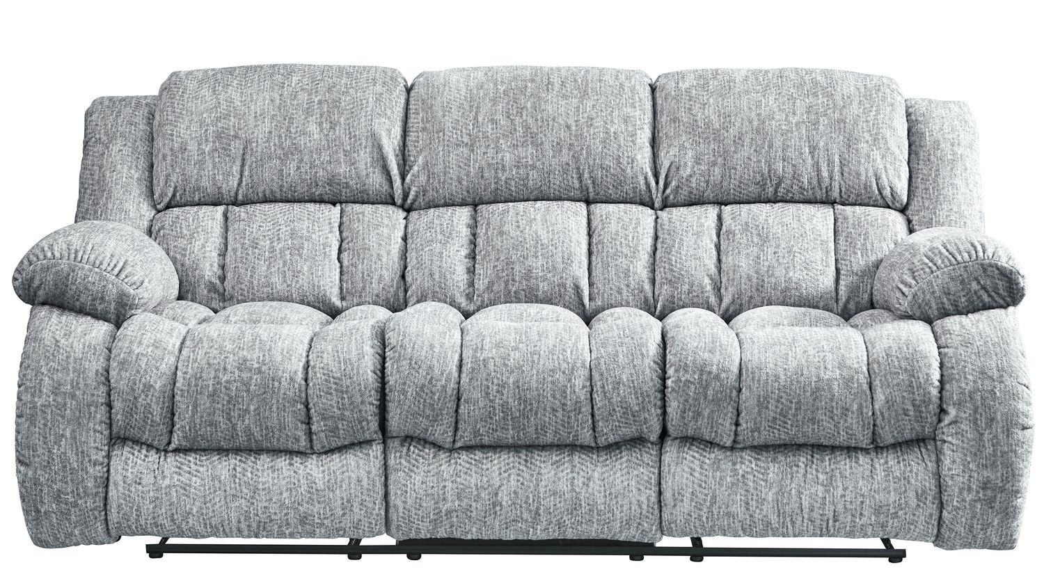 GF U250 Gray Reclining Sofa/Console Reclining Loveseat