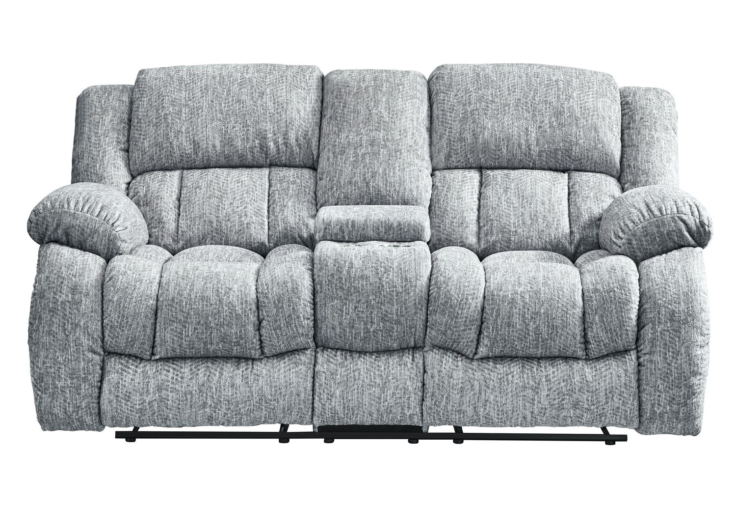 GF U250 Gray Reclining Sofa/Console Reclining Loveseat