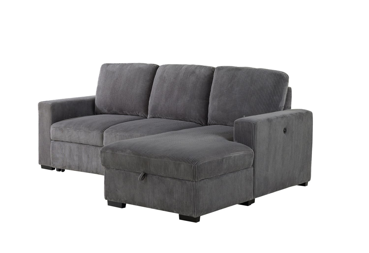 GF U2660 L Shape Sectional With Pull Out Sofa Bed