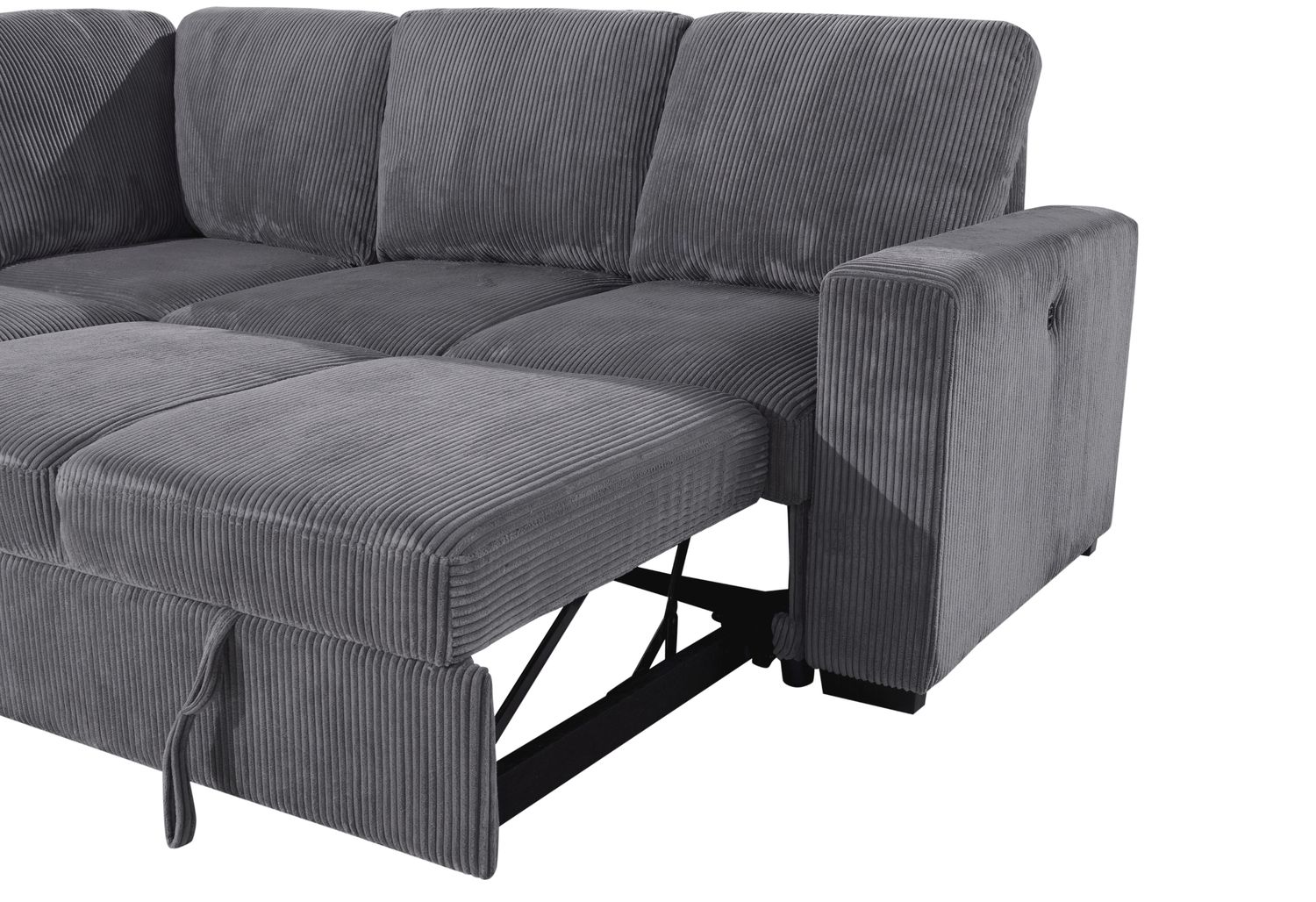 GF U2660 Sectional Without Chaise and With Pull Out Sofa Bed