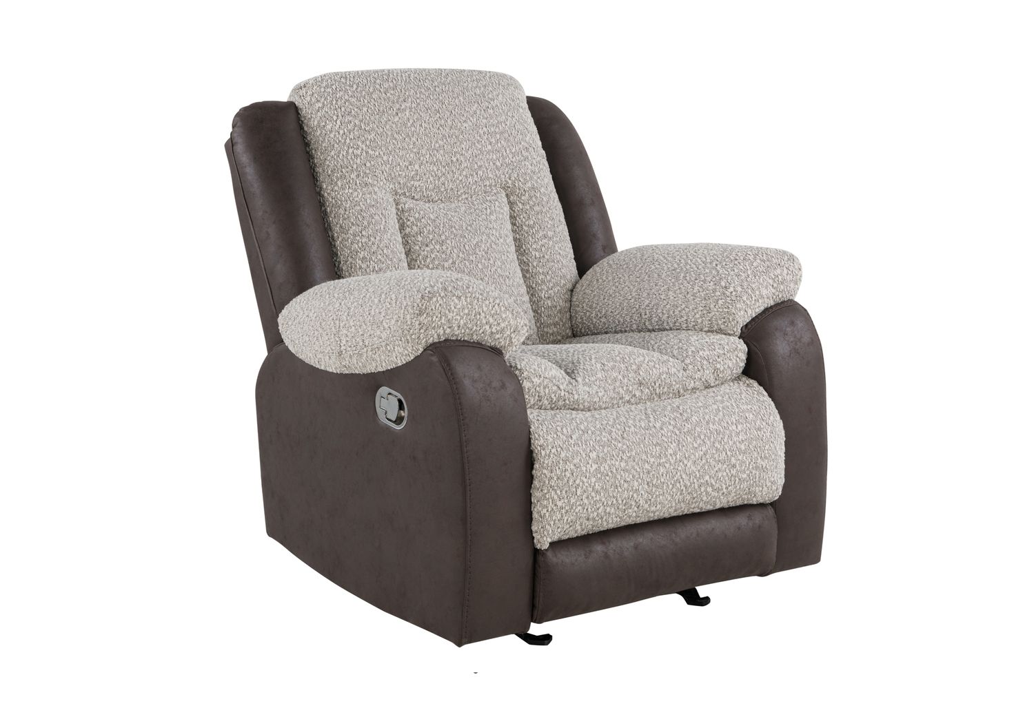 GF - U4377 Gray/Brown Glider Recliner