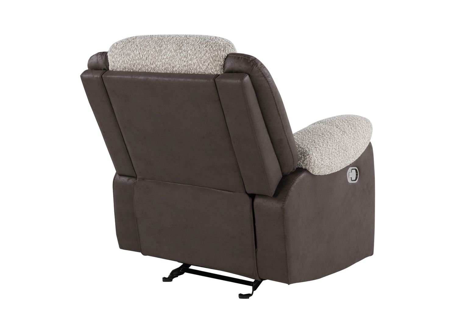 GF - U4377 Gray/Brown Glider Recliner