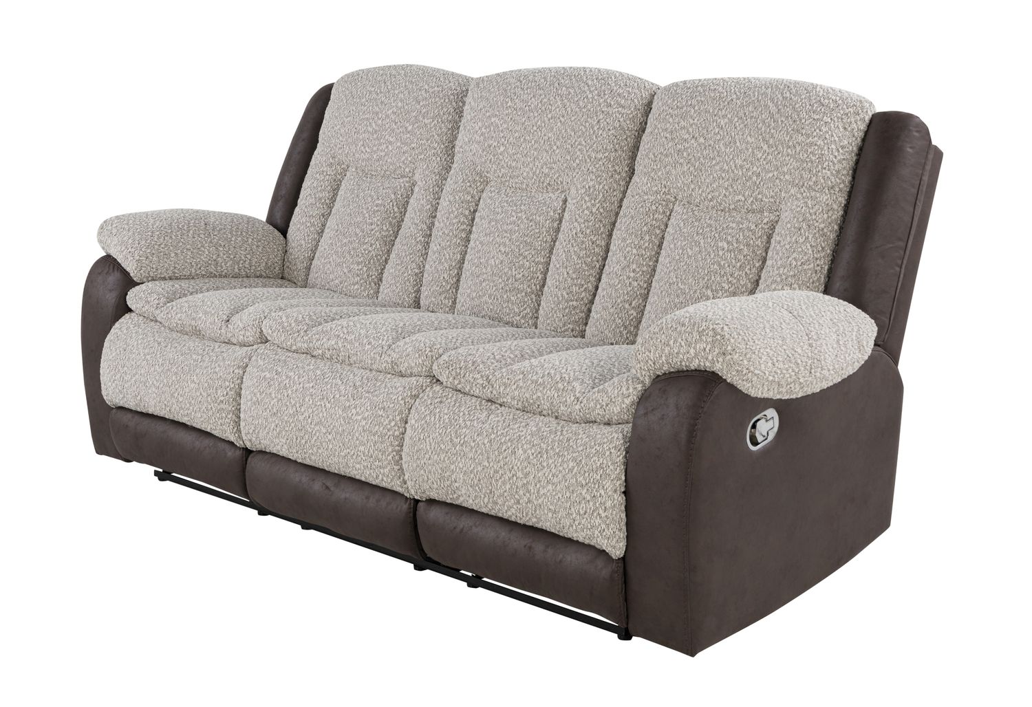 GF - U4377 Gray/Brown Reclining Sofa